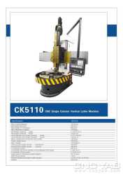 کاروسل CNC آکبند چین مدل CK5110