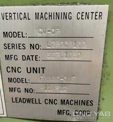 فرز CNC لیدول تایوان  مدل LEADWELL MCV_OP
