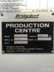 فرز CNC بریچپورت انگلستان مدل BRIDGEPORT 610 XP2