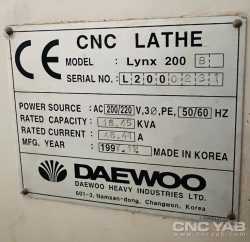 تراش CNC دوو لینکس کره جنوبی مدل DAEWOO LYNX 200
