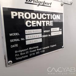 فرز CNC بریچپورت انگلستان خط کش دار مدل BRIDGEPORT VMC 800 