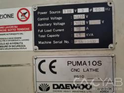 سنگین تراش CNC دوو پوما کره جنوبی مدل DAEWOO PUMA 10S